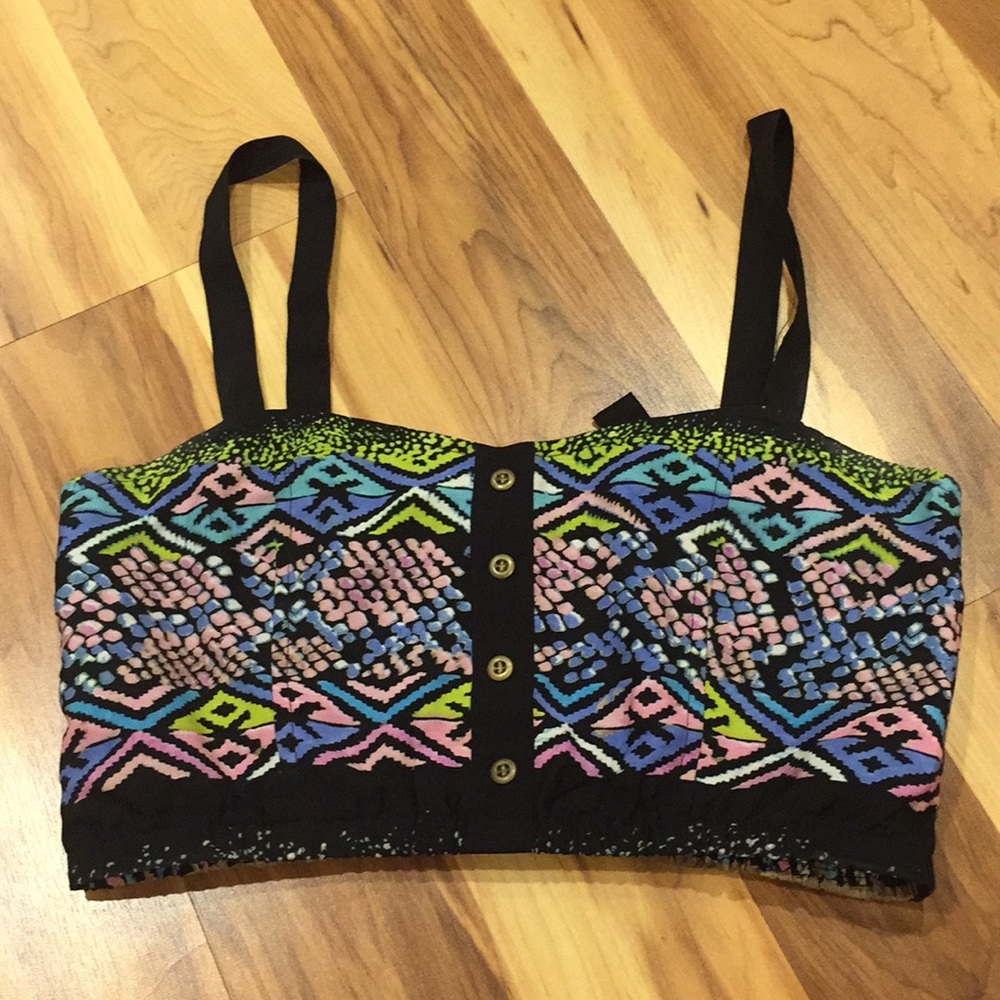 Patterned Crop Top - image 1